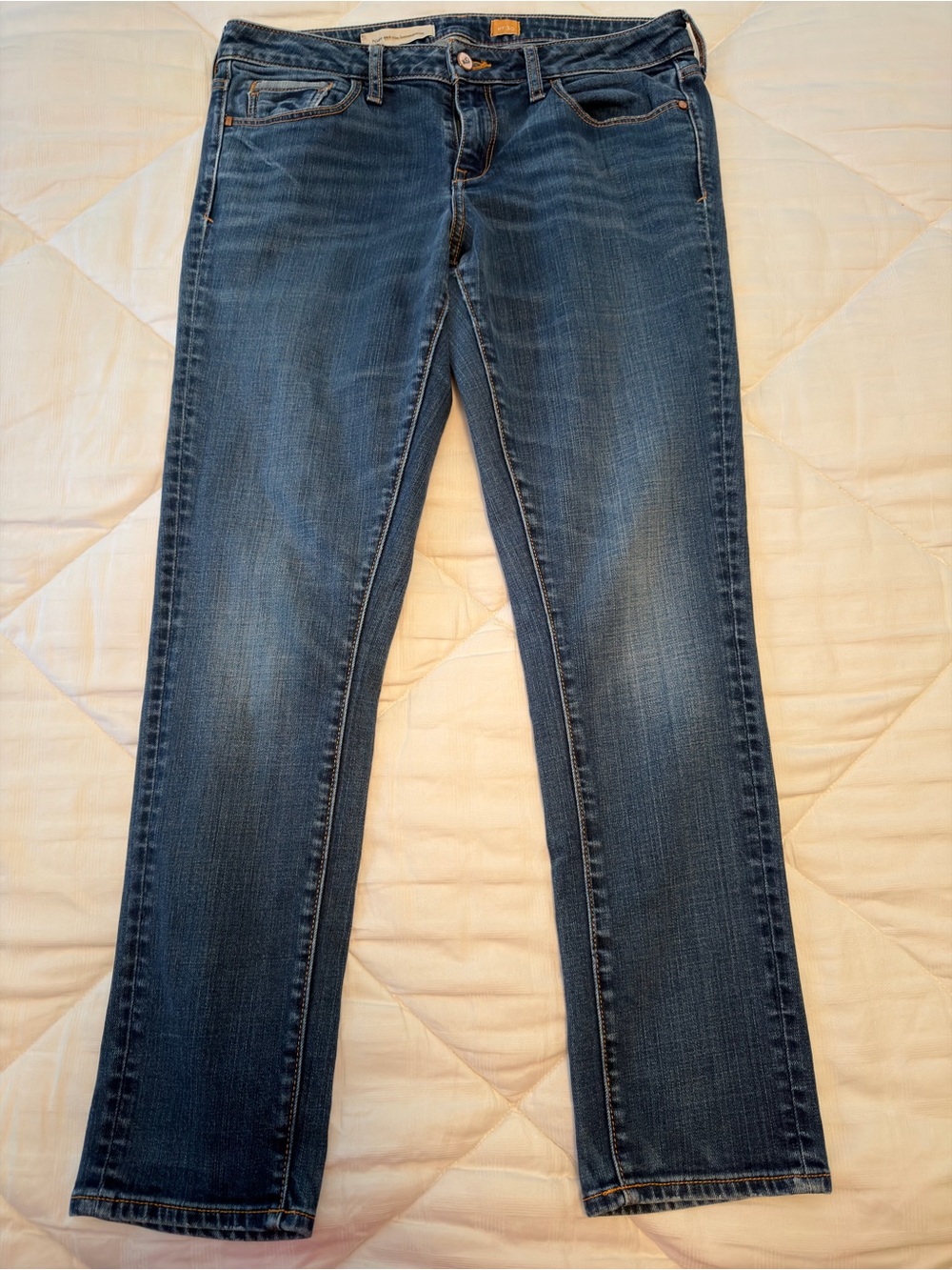 Pilcro and the Letterpress Straight-Leg Slim Jeans Size 30